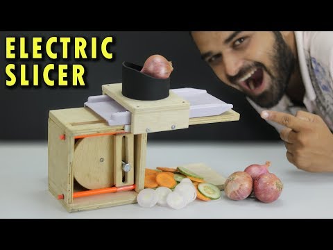 How to Make Onion Slicer Machine at Home