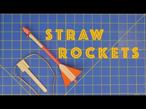 How to Make Slingshot Straw Rockets - Engineering projects for kids