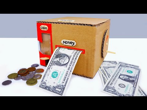 How to Make Smart Personal Bank Saving Coin and Cash From Cardboard