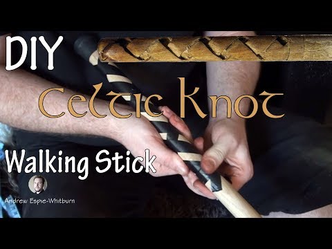 How to Make Wood Celtic Walking Stick - Part1