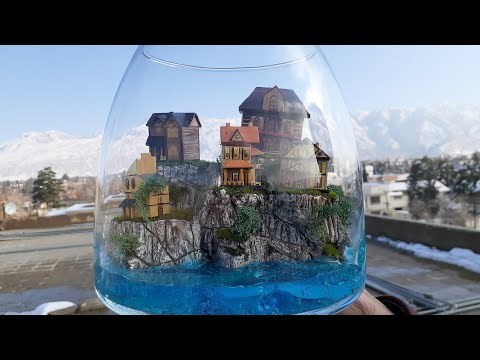 How to Make a Hill Diorama|Beach Hill Terrarium|Manarola Diorama