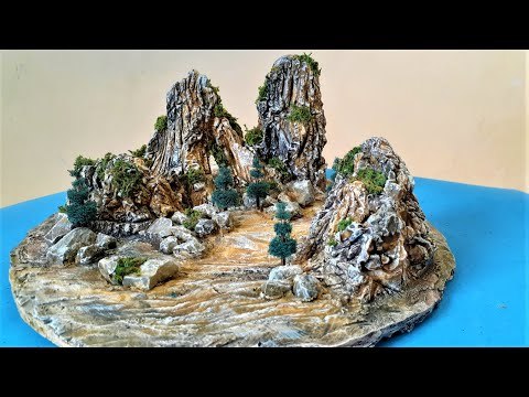 How to Make a Landscape Hill diorama