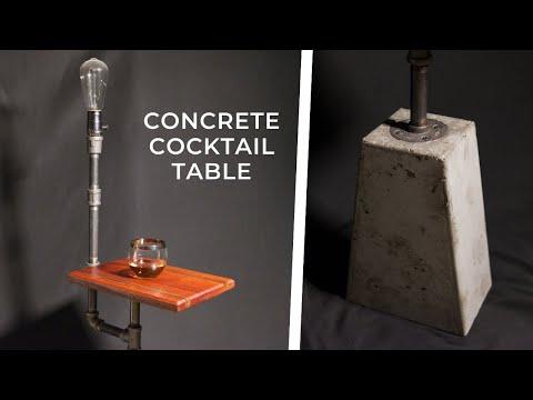 How to Make a Low Profile Concrete Cocktail Table w/ Built in Light