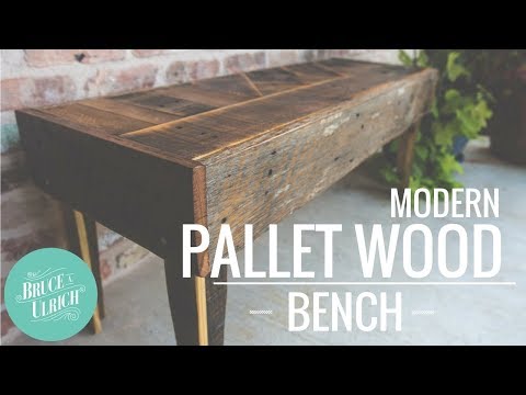 How to Make a Modern Pallet Wood Bench