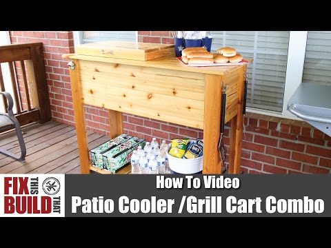 How to Make a Patio Cooler &amp;amp; Grill Cart Combo