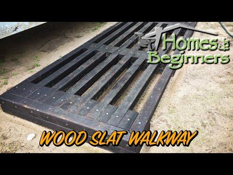 How to Make a Wooden Slat Walkway