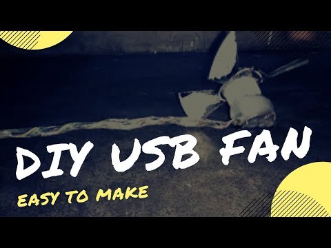 How to Make the Simplest USB Fan - DIY projects