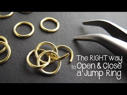 How to Open and Close a Jump Ring the Right Way - Jewelry Tutorial HQ