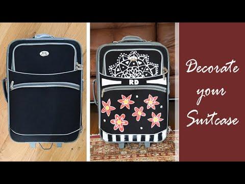 How to Paint a Suitcase | Fun DIY Suitcase Decorating | Easy Art &amp;amp; Craft Project