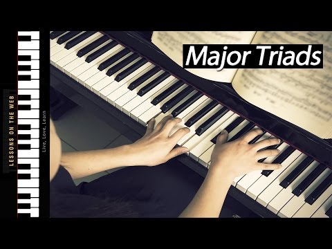 How to Play Major Triads - Learning Chords on Piano