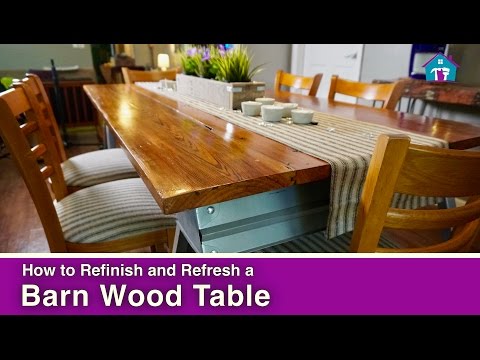 How to Refinish a Barn Wood Table