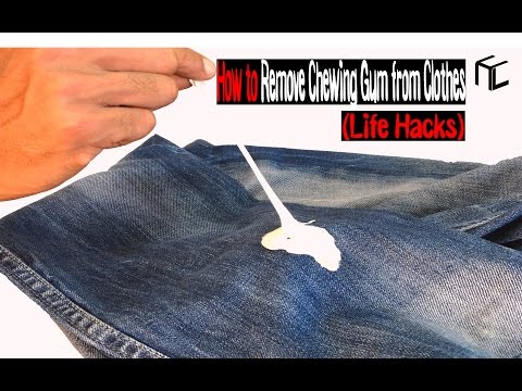 How to Remove Chewing Gum from Clothes (Life Hacks).