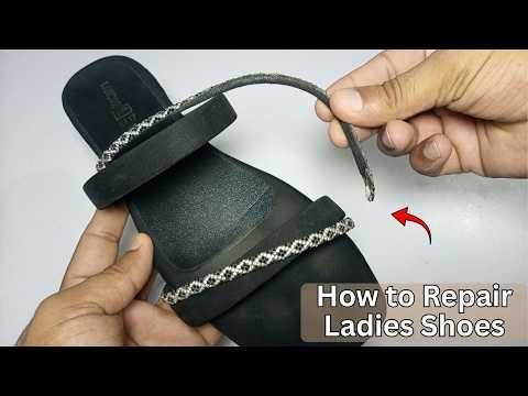 How to Repair Ladies Shoes at Home | Loose Sole Repair with Glue