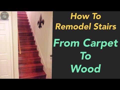 How to Replace Carpet Stairs with Hardwood (DIY Hack)