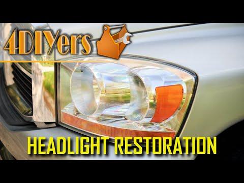 How to Restore Faded Hazy or Yellowing Headlights by Wet Sanding and Polishing