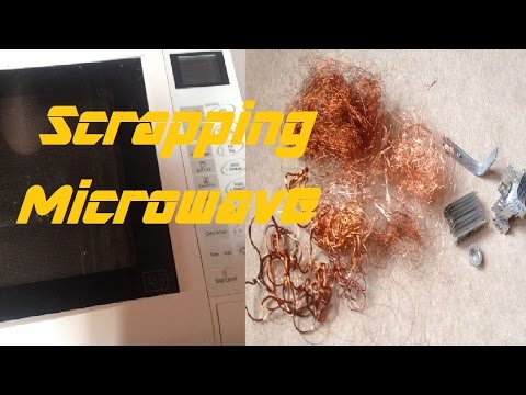 How to Scrap a Microwave scrapping for Copper Steel Aluminium Aluminum and Magnets