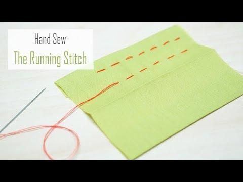 How to Sew: Running Stitch | Hand Basting Tutorial | Sewing for Beginners