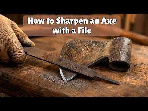 How to Sharpen an Axe with a File (Beginner Guide) | Make Any Axe Razor Sharp