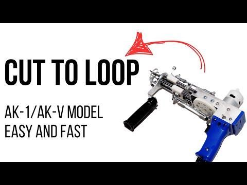 How to Switch Your Tufting Gun from Cut to Loop Mode (AK-V &amp; AK-1)