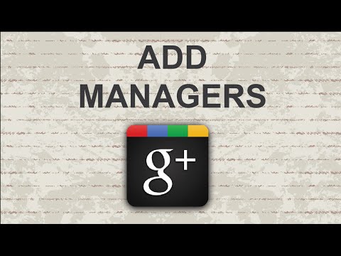 How to add managers to Google Plus page