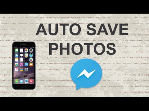 How to auto save photos from Facebook messenger app