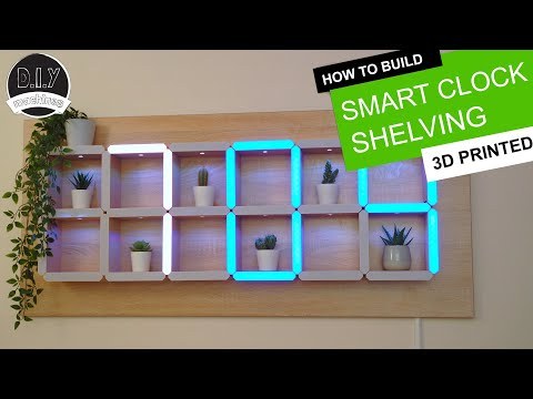 How to build a Hidden Shelf Edge Clock - 3D Printable | Elegoo Arduino Nano | Smart Home | LED