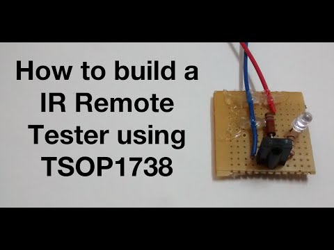 How to build a IR Remote Tester using TSOP1738