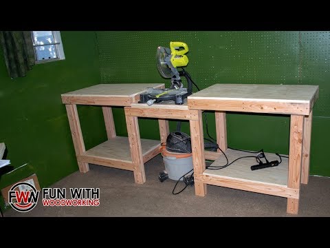 How to build a simple and strong miter saw station