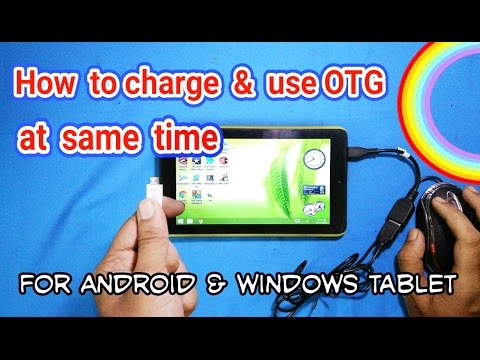 How to charge &amp;amp; use otg simultaneously in tablet pc