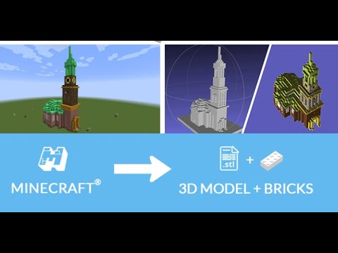 How to convert Minecraft objects into individual 3D printable STL files, LEGO Sets &amp;amp; Building Plans