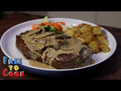 How to cook a Scotch Fillet with Creamy Mushroom Sauce