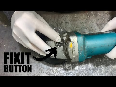 How to create or fix a Lock Button for a Grinder Makita