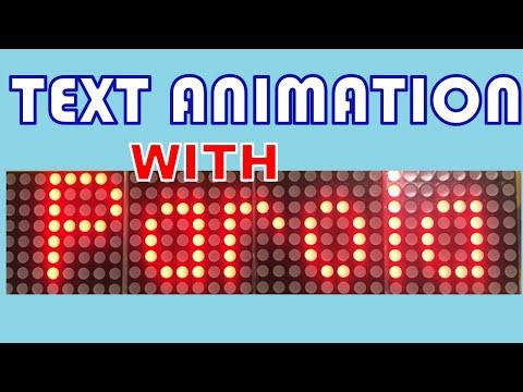 How to create text animations with Parola Library for Arduino