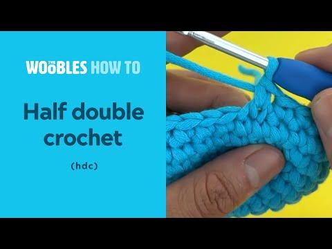 How to do a half double crochet stitch (hdc)