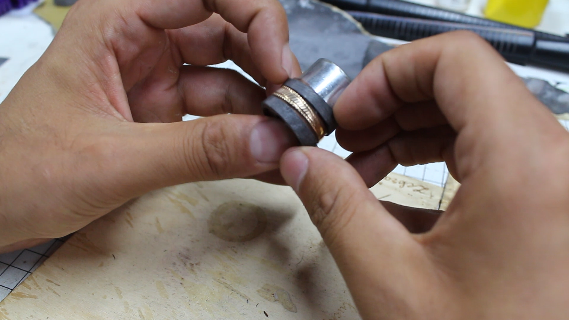 How to inlay a wedding ring into a wooden ring 23.bmp