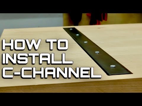 How to install C Channel in a table top or desktop | How to keep a table flat