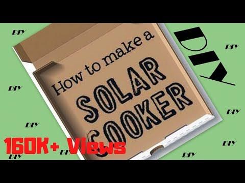 How to make "solar cooker" (Simple Solar cooker) DIY project