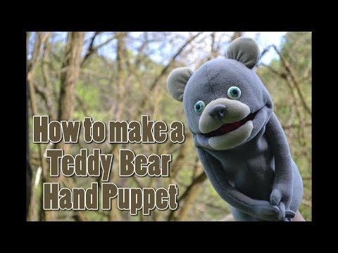 How to make  a teddy bear foam hand puppet DIY