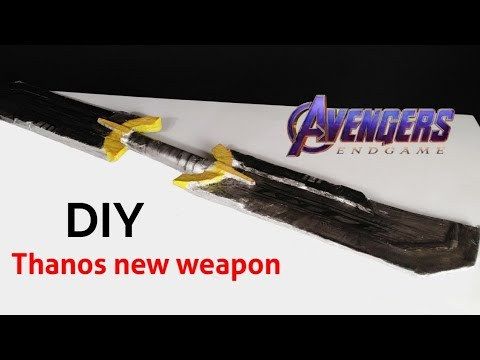 How to make Avengers endgame Thanos new sword from cardboard