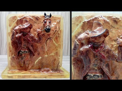 How to make Cowboy Resin Art | sculpture Art