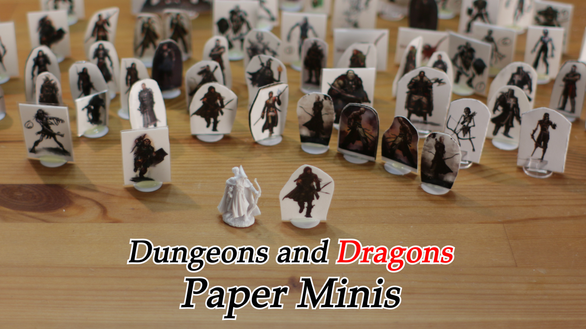 How to make Dungeons and Dragons Paper Miniatures (D&amp;D Pathfinder Warhammer minis) Instructables.jpg