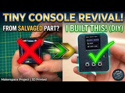 How to make Game Console from Old Broken Smartwatch w Esp32-C3