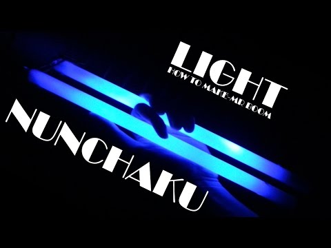 How to make Light Nunchucks (nunchaku)- Tutorial video