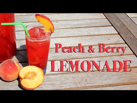 How to make Peach and Berry Lemonade