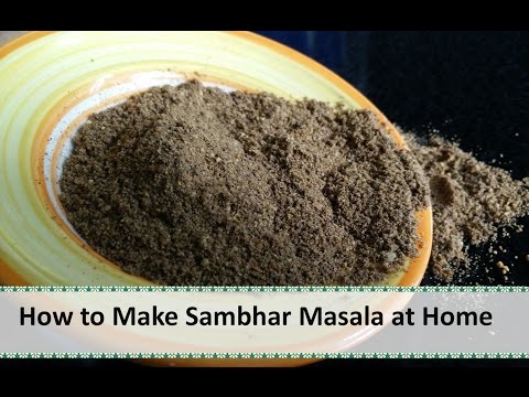 How to make Sambhar Masala at Home by Healthy Kadai