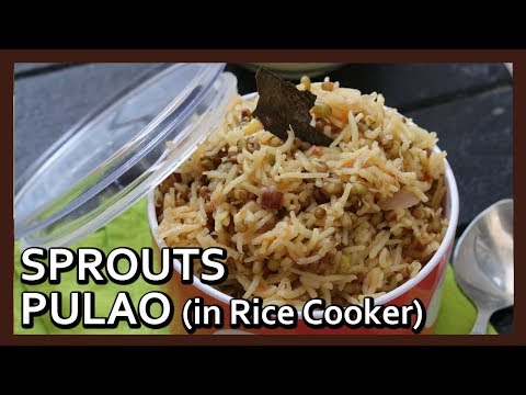 How to make Sprouts Pulao in Rice Cooker | Healthy Rice Recipe by Healthy Kadai