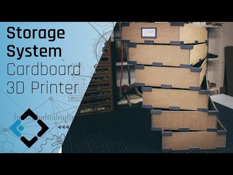 How to make Storage Boxes out of Cardboard and 3D Printed Parts