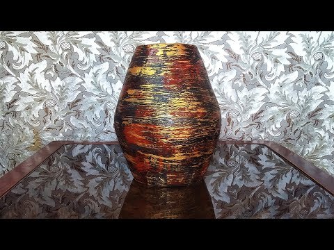 How to make Vase from Plastic Bottle