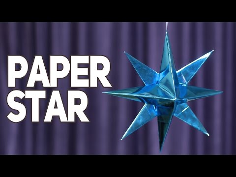 How to make a 3D paper star