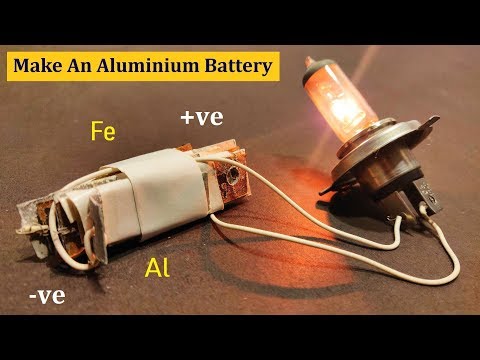 How to make a 5V Aluminium Battery - Easy project at home DIY